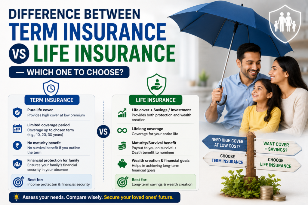 Term Insurance vs Life Insurance