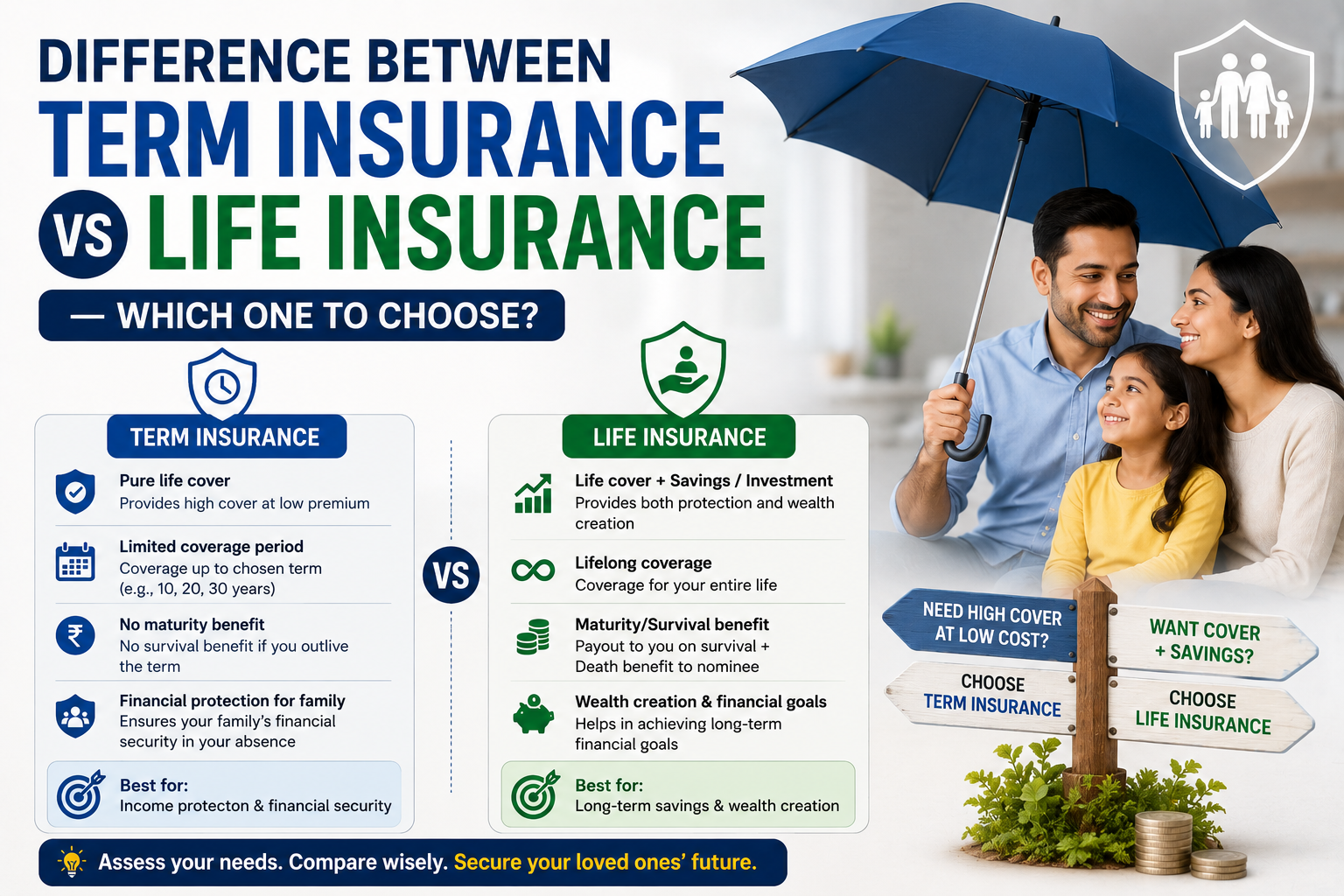 Term Insurance vs Life Insurance