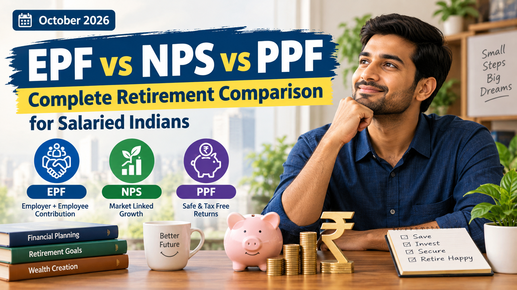 EPF NPS PPF comparison